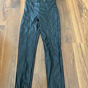Black Faux Leather Leggings